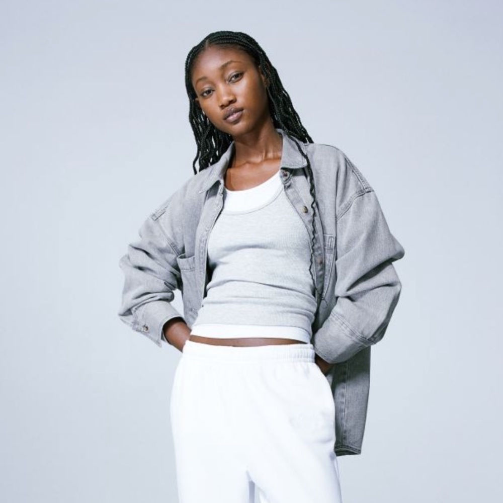 H&M Denim Oversize Overshirt Shacket